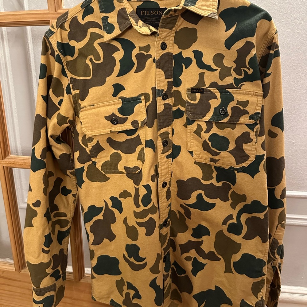 Filson Men's Japanese Camo Shirt Jacket inTan